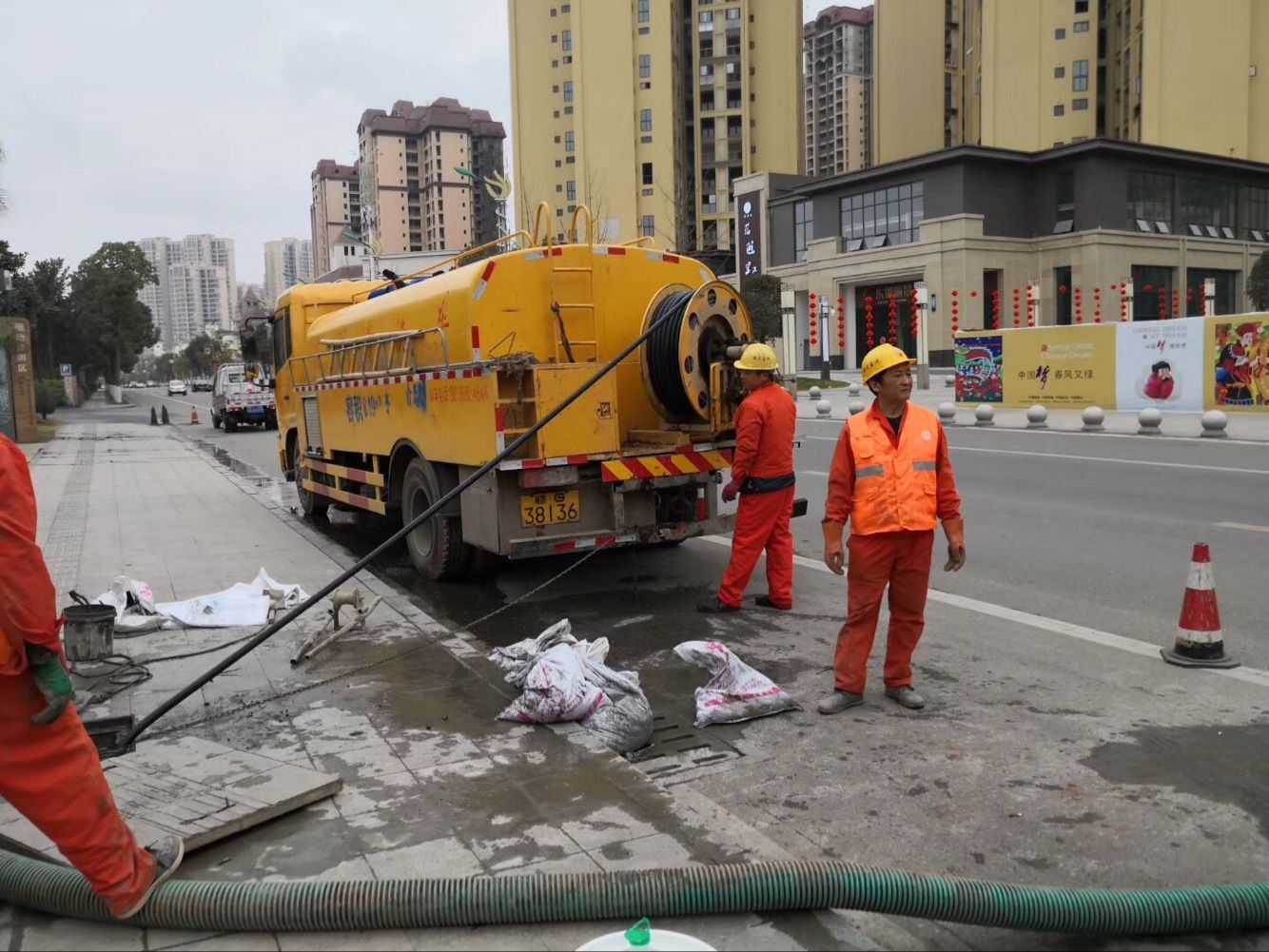 虎丘排污管道清淤-管道清洗